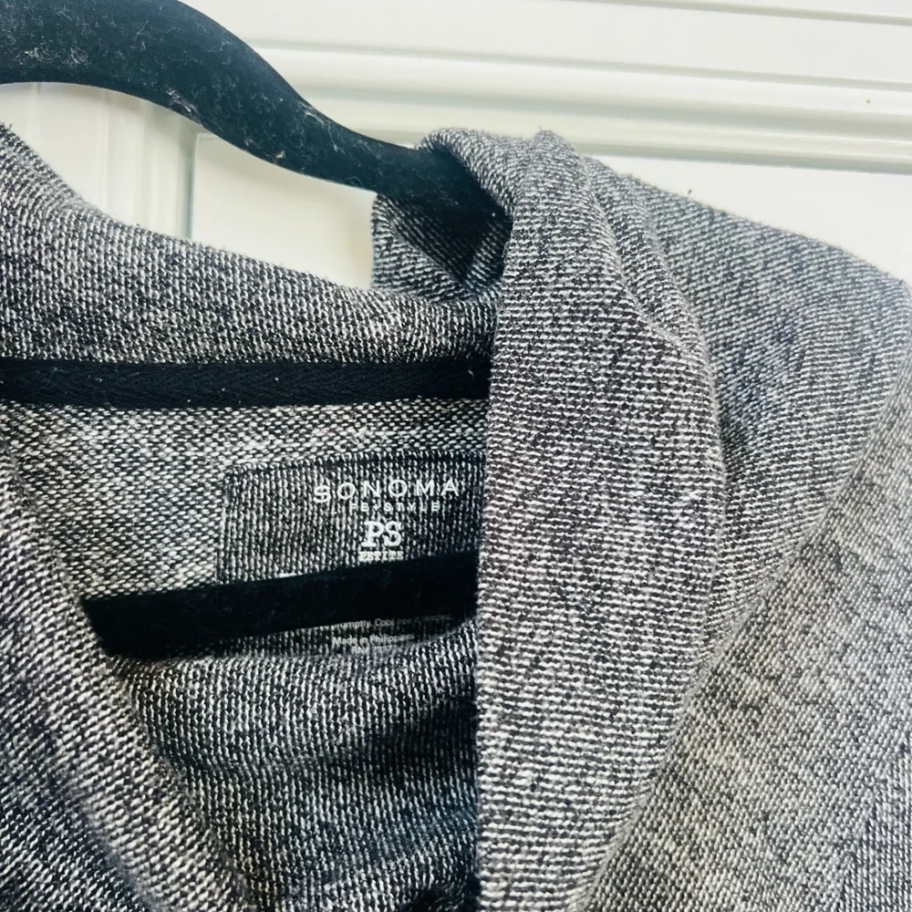 Sonoma Heather Gray Cowl Neck Sweater